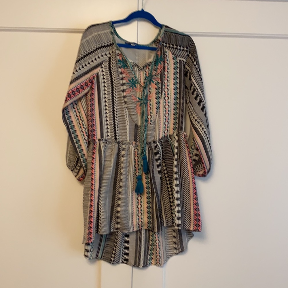 Girls modern bohemian hi-Lo  dress